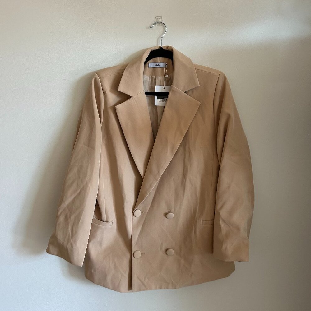 NWT Adika Beige Oversized Blazer
